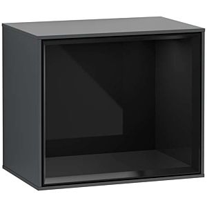 Villeroy und Boch Finion Regalmodul G580PHHG 41,8x35,6x27cm, Emotion, Regal Glossy Black, Midnight Blue Matt Lacquer