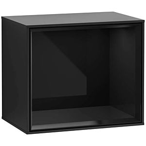 Villeroy et Boch module d&#39; Finion G580PHPD 41.8x35.6x27cm, Emotion, étagère Glossy Black, Black matt laquer