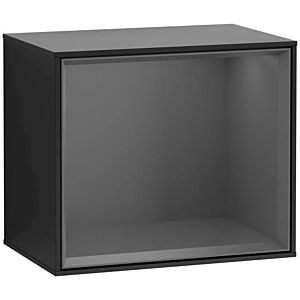 Villeroy et Boch module d&#39; Finion G590GKPD 41.8x35.6cm, station de charge, Emotion, étagère Antracite Matt, laqué noir mat