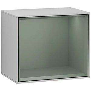 Villeroy und Boch Finion Regalmodul G590GMGJ 41,8x35,6cm, Ladestation, Emotion, Regal Olive Matt, Light grey matt