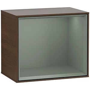 Villeroy and Boch Finion module G590GMGN 41.8x35.6cm, charging station, emotion, shelf olive matt, walnut veneer