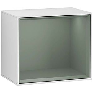 Villeroy and Boch Finion module G590GMMT 41.8x35.6cm, charging station, Emotion, shelf Olive Matt, White matt lacquer