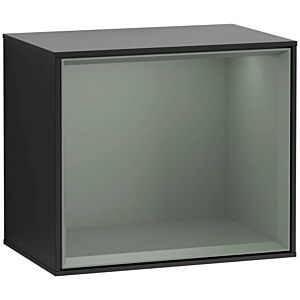 Villeroy und Boch Finion Regalmodul G590GMPD 41,8x35,6cm, Ladestation, Emotion, Regal Olive Matt, Black matt lacquer