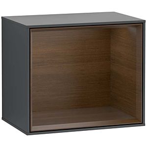 Villeroy und Boch Finion Regalmodul G590GNHG 41,8x35,6cm, Ladestation, Emotion, Regal Walnut Veneer, Midnight Blue Matt Lacquer