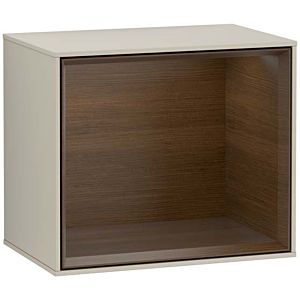 Villeroy und Boch Finion Regalmodul G590GNHH 41,8x35,6cm, Ladestation, Emotion, Regal Walnut Veneer, Sand Matt Lacquer