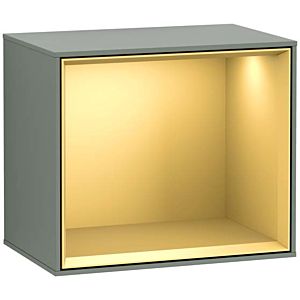Villeroy und Boch Finion Regalmodul G590HFGM 41,8x35,6cm, Ladestation, Emotion, Regal Gold Matt, Olive Matt Lacquer