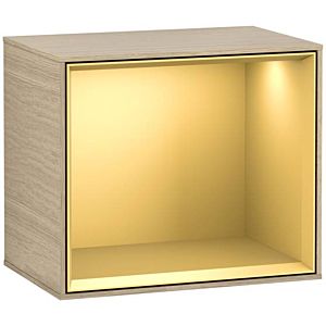 Villeroy and Boch Finion module G590HFPC 41.8x35.6cm, charging station, emotion, shelf gold matt, Oak Veneer