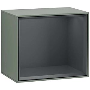 Villeroy und Boch Finion Regalmodul G590HGGM 41,8x35,6cm, Ladestation, Emotion, Regal Midnight Blue, Olive Matt Lacquer