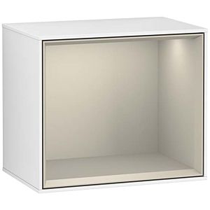 Villeroy and Boch Finion module G590HHGF 41.8x35.6cm, charging station, emotion, shelf Sand matt, glossy white lacquer