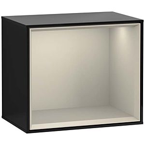 Villeroy und Boch Finion Regalmodul G590HHPH 41,8x35,6cm, Ladestation, Emotion, Regal Sand Matt, Glossy Black Lacquer