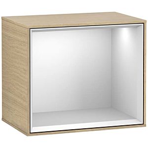 Villeroy und Boch Finion Regalmodul G590MTPC 41,8x35,6cm, Ladestation, Emotion, Regal White Matt, Oak Veneer