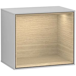 Villeroy und Boch Finion Regalmodul G590PCGJ 41,8x35,6cm, Ladestation, Emotion, Regal Oak Veneer, Light grey matt