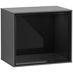 Villeroy und Boch Finion Regalmodul G590PHGK 41,8x35,6cm, Ladestation, Emotion, Regal Glossy Black, Anthracite matt