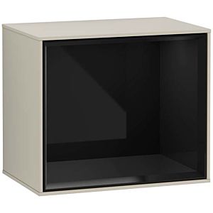 Villeroy und Boch Finion Regalmodul G590PHHH 41,8x35,6cm, Ladestation, Emotion, Regal Glossy Black, Sand Matt Lacquer