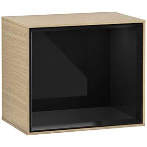 Villeroy und Boch Finion Regalmodul G590PHPC 41,8x35,6cm, Ladestation, Emotion, Regal Glossy Black, Oak Veneer