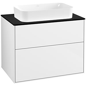 Villeroy and Boch Finion Villeroy and Boch Finion G63200GF 80x60.3x50.1mm, wall lighting, Glass Black Matt, Glossy white lacquer