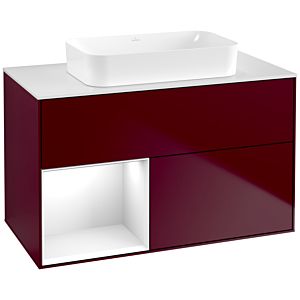 Villeroy and Boch Finion Villeroy and Boch Finion G651GFHB 100x60.3x50.1cm, shelf on the left Glossy white lacquer, Peony Matt