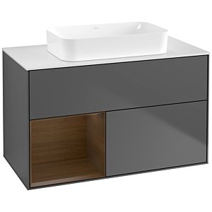 Villeroy and Boch Finion Villeroy and Boch Finion G651GNGK 100x60.3x50.1cm, shelf left walnut veneer, anthracite matt