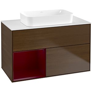 Villeroy and Boch Finion Villeroy and Boch Finion G651HBGN 100x60.3x50.1cm, shelf on the left Peony , Peony veneer