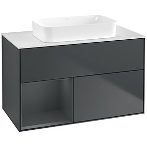 Villeroy and Boch Finion Villeroy and Boch Finion G651HGHG 100x60.3x50.1cm, shelf left Midnight Blue Matt Lacquer , Midnight Blue Matt Lacquer
