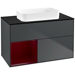 Villeroy and Boch Finion Villeroy and Boch Finion G652HBHG 100x60.3x50.1cm, shelf on the left Peony , Midnight Blue Matt Lacquer