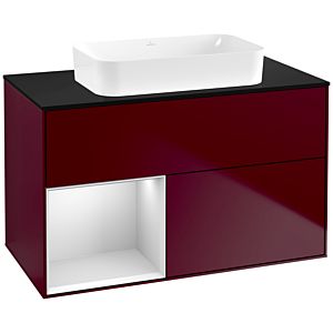 Villeroy and Boch Finion Villeroy and Boch Finion G652MTHB 100x60.3x50.1cm, shelf left white matt lacquer, Peony Matt