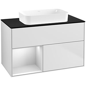 Villeroy and Boch Finion Villeroy and Boch Finion G652MTMT 100x60.3x50.1cm, shelf left white matt lacquer, white matt lacquer