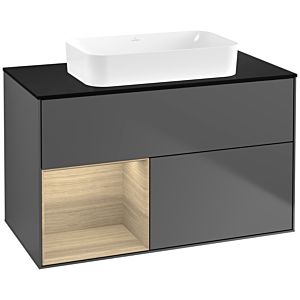 Villeroy and Boch Finion Villeroy and Boch Finion G652PCGK 100x60.3x50.1cm, shelf on the left Oak Veneer , anthracite matt