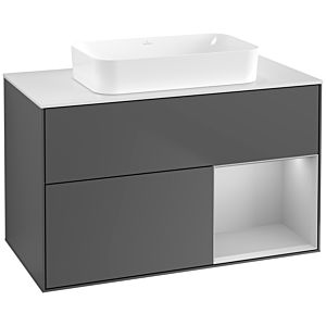 Villeroy and Boch Finion Villeroy and Boch Finion G661GJGK 100x60.3x50.1cm, shelf on the right light gray matt, anthracite matt
