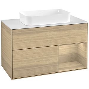 Villeroy and Boch Finion Villeroy and Boch Finion G661PCPC 100x60.3x50.1cm, shelf on the right Oak Veneer , Oak Veneer