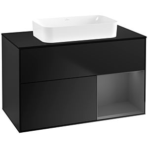 Villeroy and Boch Finion Villeroy and Boch Finion G662GKPD 100x60.3x50.1cm, shelf on the right anthracite matt, black matt lacquer