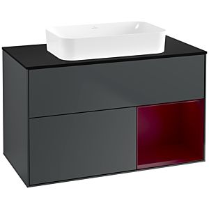 Villeroy and Boch Finion Villeroy and Boch Finion G662HBHG 100x60.3x50.1cm, shelf on the right Peony , Midnight Blue Matt Lacquer