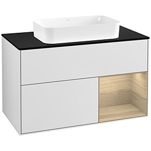 Villeroy and Boch Finion Villeroy and Boch Finion G662PCMT 100x60.3x50.1cm, shelf on the right Oak Veneer , white matt lacquer