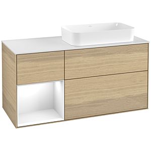 Villeroy and Boch Finion Villeroy and Boch Finion G681GFPC 120x60.3x50.1cm, shelf left Glossy white lacquer, Oak Veneer