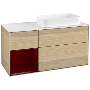 Villeroy and Boch Finion Villeroy and Boch Finion G681HBPC 120x60.3x50.1cm, shelf on the left Peony , Oak Veneer