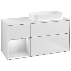 Villeroy and Boch Finion Villeroy and Boch Finion G681MTMT 120x60.3x50.1cm, shelf left white matt lacquer, white matt lacquer