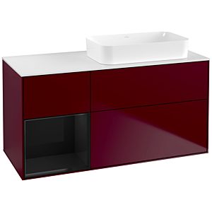 Villeroy and Boch Finion Villeroy and Boch Finion G681PHHB 120x60.3x50.1cm, shelf on the left Glossy Black Lacquer , Peony Matt