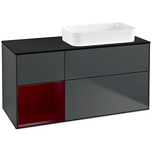 Villeroy and Boch Finion Villeroy and Boch Finion G682HBHG 120x60.3x50.1cm, shelf on the left Peony , Midnight Blue Matt Lacquer