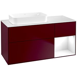 Villeroy and Boch Finion Villeroy and Boch Finion G691GFHB 120x60.3x50.1cm, shelf on the right Glossy white lacquer, Peony Matt