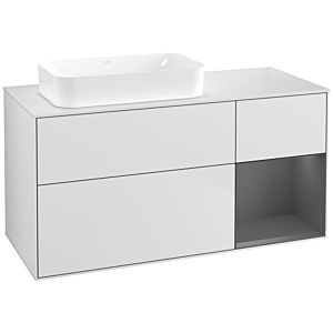 Villeroy and Boch Finion Villeroy and Boch Finion G691GKMT 120x60.3x50.1cm, shelf on the right anthracite matt, white matt lacquer