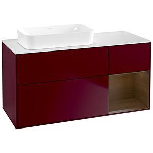Villeroy and Boch Finion Villeroy and Boch Finion G691GNHB 120x60.3x50.1cm, shelf right Walnut veneer, Peony Matt