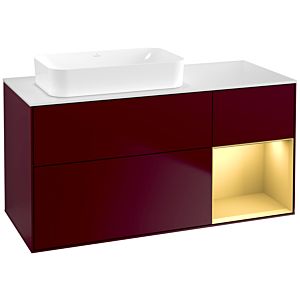 Villeroy and Boch Finion Villeroy and Boch Finion G691HFHB 120x60.3x50.1cm, shelf right gold matt, Peony Matt