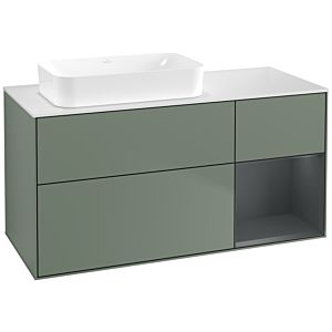 Villeroy and Boch Finion Villeroy and Boch Finion G691HGGM 120x60.3x50.1cm, shelf on the right Midnight Blue Matt Lacquer , Olive Matt Lacquer