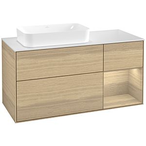 Villeroy et Boch Finion Villeroy et Boch G691PCPC 120x60.3x50.1cm, étagère à droite Oak Veneer , Oak Veneer