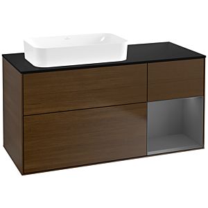 Villeroy and Boch Finion Villeroy and Boch Finion G692GKGN 120x60.3x50.1cm, shelf right anthracite matt, walnut veneer