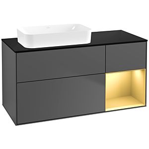 Villeroy and Boch Finion Villeroy and Boch Finion G692HFGK 120x60.3x50.1cm, shelf right gold matt, anthracite matt