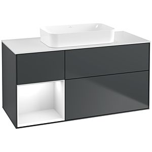 Villeroy and Boch Finion Villeroy and Boch Finion G701GFHG 120x60.3x50.1cm, shelf on the right Glossy white lacquer, Midnight Blue Matt Lacquer