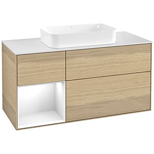 Villeroy and Boch Finion Villeroy and Boch Finion G701GFPC 120x60.3x50.1cm, shelf on the right Glossy white lacquer, Oak Veneer