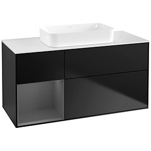 Villeroy and Boch Finion Villeroy and Boch Finion G701GKPD 120x60.3x50.1cm, shelf on the right anthracite matt, black matt lacquer