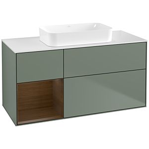 Villeroy and Boch Finion Villeroy and Boch Finion G701GNGM 120x60.3x50.1cm, shelf on the right Walnut veneer, Olive Matt Lacquer